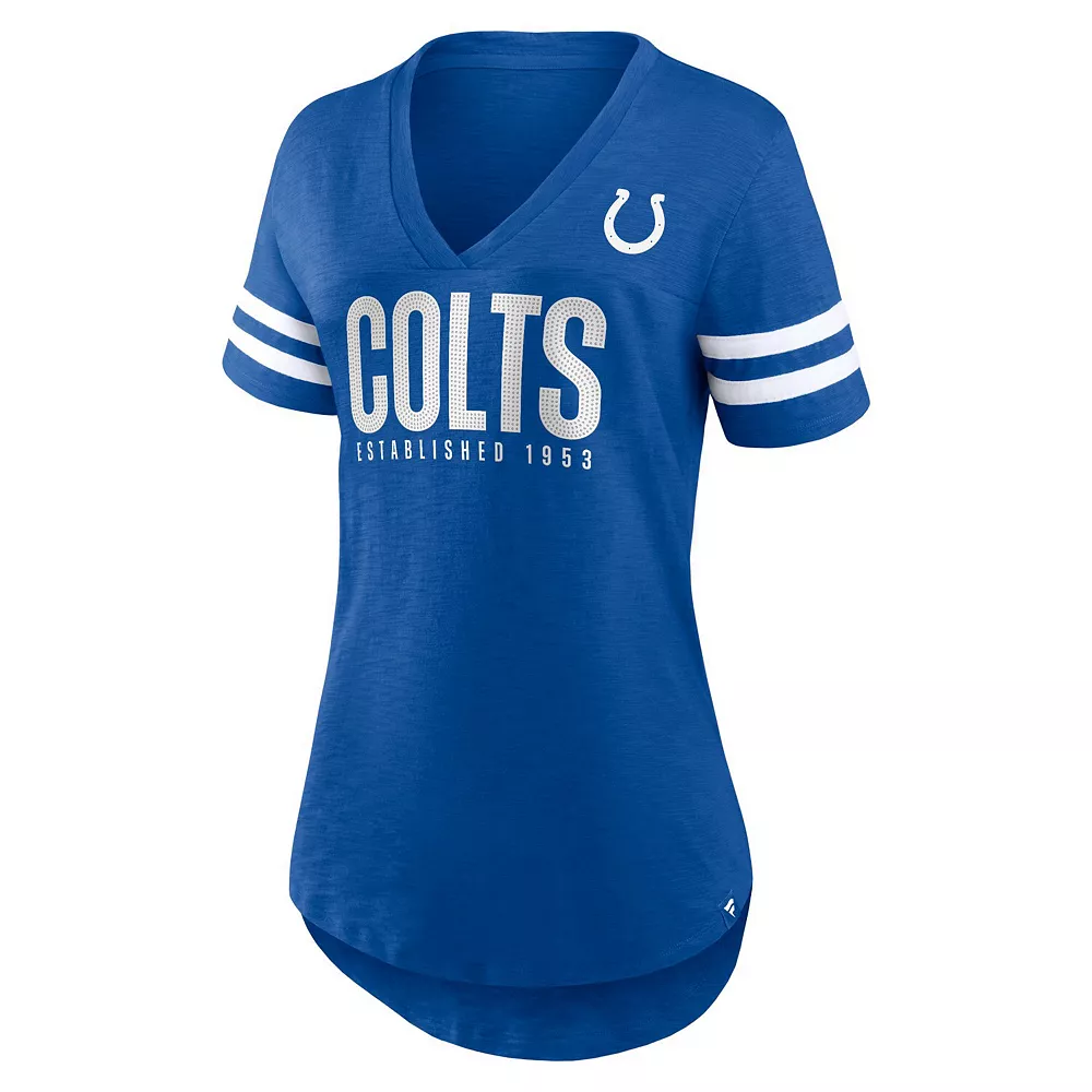 Women's Fanatics Branded Royal Indianapolis Colts Speed Tested V-Neck T-Shirt 5 Women's Fanatics Branded Royal Indianapolis Colts Speed Tested V-Neck T-Shirt - Image 3