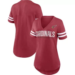 Women's Fanatics Branded Cardinal Arizona Cardinals Speed Tested V-Neck T-Shirt -Fanatics Clothing Shop 5917132 ALT
