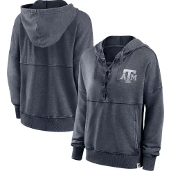 Women's Fanatics Branded Heathered Charcoal Texas A&M Aggies Overall Speed Lace-Up Pullover Hoodie -Fanatics Clothing Shop 5917288 ALT