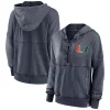 Women's Fanatics Branded Heathered Charcoal Miami Hurricanes Overall Speed Lace-Up Pullover Hoodie -Fanatics Clothing Shop 5930100