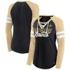 Women's Fanatics Branded Black/Gold New Orleans Saints True to Form Raglan Lace-Up V-Neck Long Sleeve T-Shirt 1 Women's Fanatics Branded Black/Gold New Orleans Saints True to Form Raglan Lace-Up V-Neck Long Sleeve T-Shirt -Fanatics Clothing Shop 5936251
