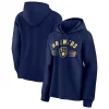 Women's Fanatics Branded Navy Milwaukee Brewers Perfect Play Raglan Pullover Hoodie -Fanatics Clothing Shop 5936523