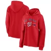 Women's Fanatics Branded Red Washington Nationals Perfect Play Raglan Pullover Hoodie