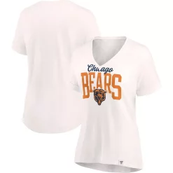 Women's Fanatics Branded Oatmeal Chicago Bears Motivating Force V-Neck T-Shirt