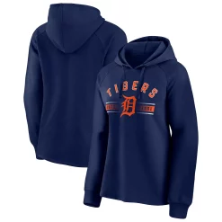 Women's Fanatics Branded Navy Detroit Tigers Perfect Play Raglan Pullover Hoodie