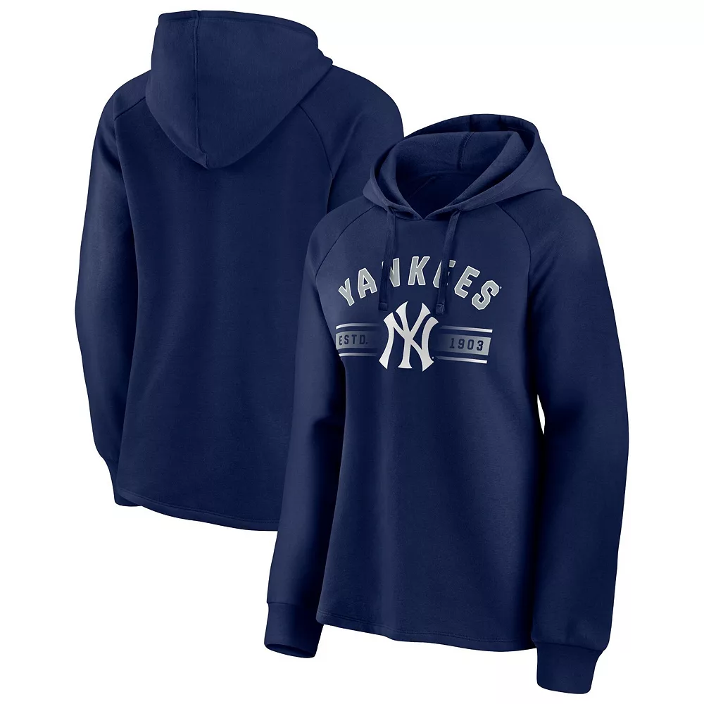 Women's Fanatics Branded Navy New York Yankees Perfect Play Raglan Pullover Hoodie 3 Women's Fanatics Branded Navy New York Yankees Perfect Play Raglan Pullover Hoodie