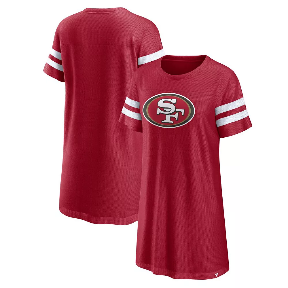 Women's Fanatics Branded Scarlet/White San Francisco 49ers Victory On Dress 3 Women's Fanatics Branded Scarlet/White San Francisco 49ers Victory On Dress