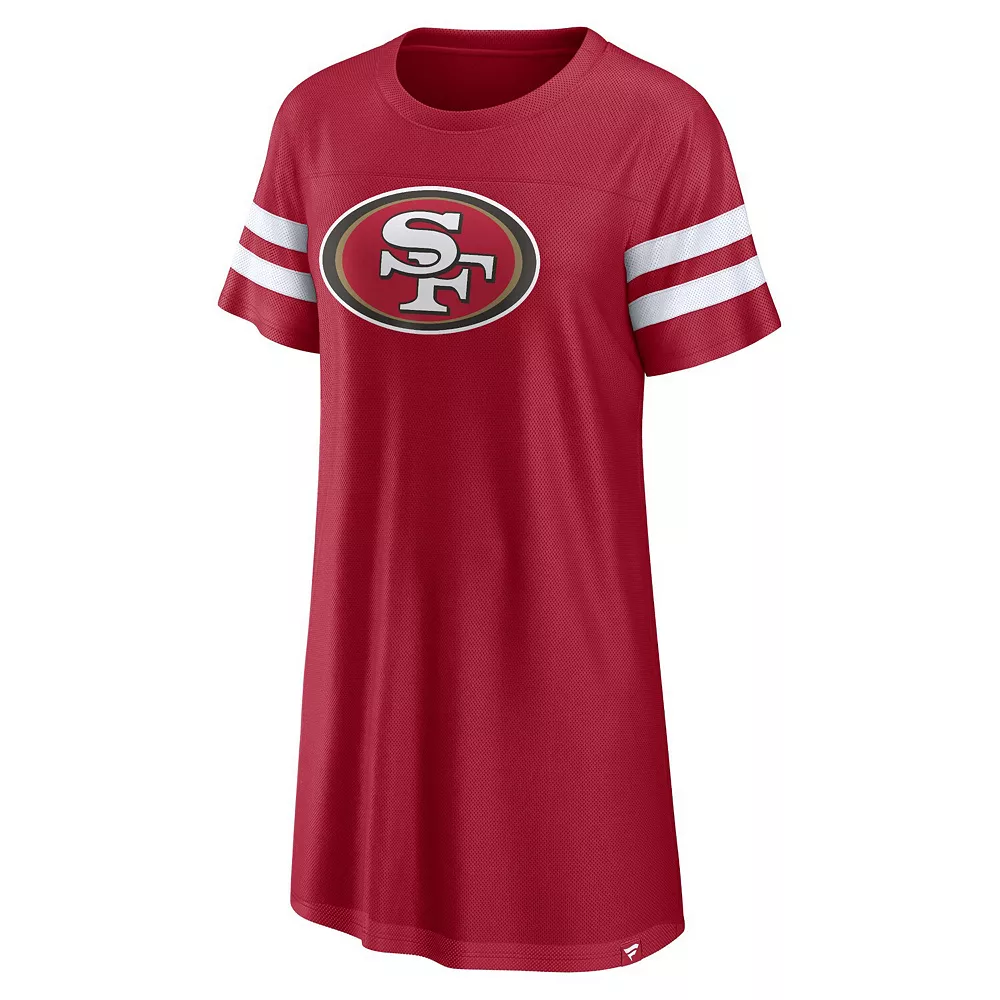 Women's Fanatics Branded Scarlet/White San Francisco 49ers Victory On Dress 5 Women's Fanatics Branded Scarlet/White San Francisco 49ers Victory On Dress - Image 3