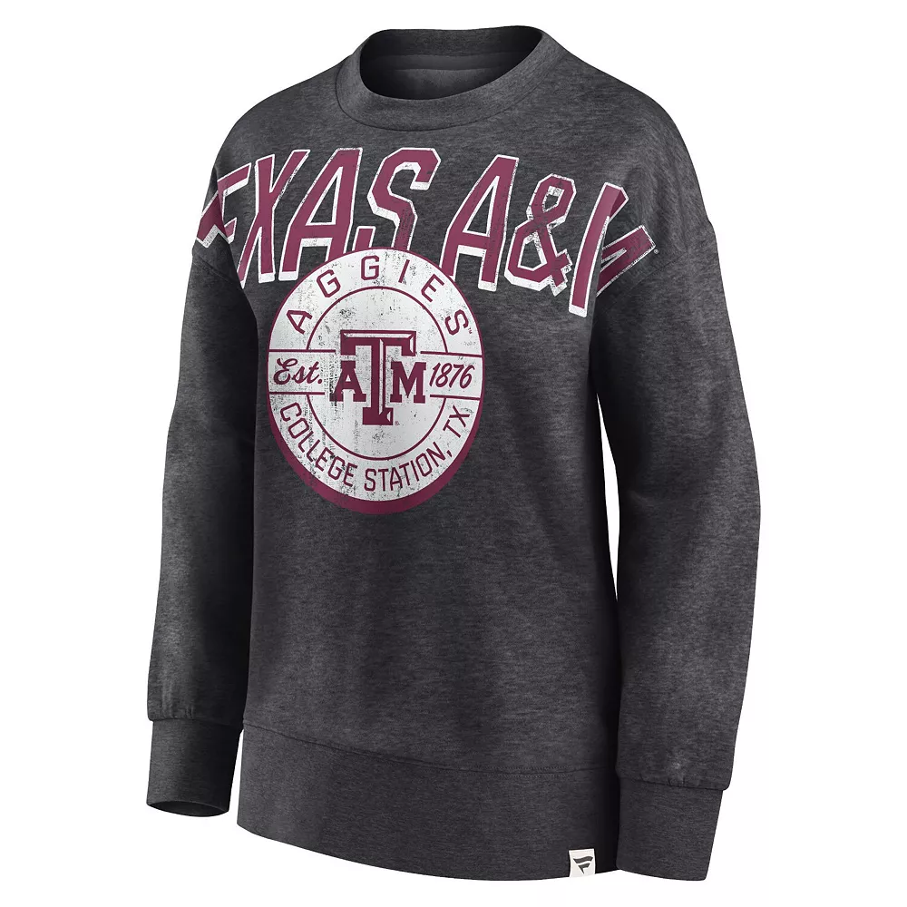 Women's Fanatics Branded Heathered Charcoal Texas A&M Aggies Jump Distribution Pullover Sweatshirt 5 Women's Fanatics Branded Heathered Charcoal Texas A&M Aggies Jump Distribution Pullover Sweatshirt - Image 3