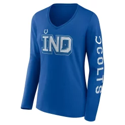 Women's Fanatics Branded Royal Indianapolis Colts Hometown Sweep Long Sleeve V-Neck T-Shirt 7 Women's Fanatics Branded Royal Indianapolis Colts Hometown Sweep Long Sleeve V-Neck T-Shirt -Fanatics Clothing Shop 5951328 ALT2