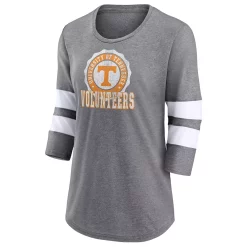 Women's Fanatics Branded Heathered Gray Tennessee Volunteers Drive Forward Tri-Blend 3/4-Sleeve T-Shirt 7 Women's Fanatics Branded Heathered Gray Tennessee Volunteers Drive Forward Tri-Blend 3/4-Sleeve T-Shirt -Fanatics Clothing Shop 5951760 ALT2
