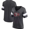 Women's Fanatics Branded Heathered Charcoal San Francisco 49ers Distressed Team Tri-Blend V-Neck T-Shirt 1 Women's Fanatics Branded Heathered Charcoal San Francisco 49ers Distressed Team Tri-Blend V-Neck T-Shirt -Fanatics Clothing Shop 5951993