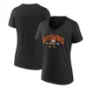 Women's Fanatics Branded Black Cleveland Browns Plus Size Drop Back V-Neck T-Shirt -Fanatics Clothing Shop 5968625