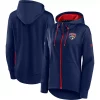 Women's Fanatics Branded Navy Florida Panthers Authentic Pro Rink Full-Zip Hoodie