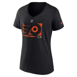 Women's Fanatics Branded Black Philadelphia Flyers Authentic Pro Core Collection Secondary Logo V-Neck T-Shirt 7 Women's Fanatics Branded Black Philadelphia Flyers Authentic Pro Core Collection Secondary Logo V-Neck T-Shirt -Fanatics Clothing Shop 5981625 ALT2