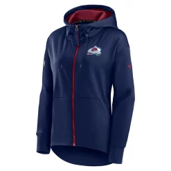 Women's Fanatics Branded Navy Colorado Avalanche Authentic Pro Rink Full-Zip Hoodie -Fanatics Clothing Shop 5982020 ALT2