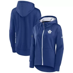Women's Fanatics Branded Blue Toronto Maple Leafs Authentic Pro Rink Full-Zip Hoodie -Fanatics Clothing Shop 5982159 ALT