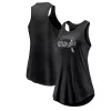 Women's Fanatics Branded Black Chicago White Sox Simplicity Swing Racerback Scoop Neck Tank Top -Fanatics Clothing Shop 6002298