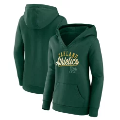 Women's Fanatics Branded Green Oakland Athletics Simplicity Crossover V-Neck Pullover Hoodie 6 Women's Fanatics Branded Green Oakland Athletics Simplicity Crossover V-Neck Pullover Hoodie -Fanatics Clothing Shop 6002452 ALT
