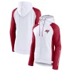 Women's Fanatics Branded White/Red Tampa Bay Buccaneers End Around Raglan Full-Zip Hoodie -Fanatics Clothing Shop 6011816