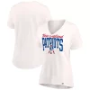 Women's Fanatics Branded Oatmeal New England Patriots Motivating Force V-Neck T-Shirt -Fanatics Clothing Shop 6026049