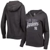 Women's Fanatics Branded Heather Charcoal New York Yankees Simplicity Crossover V-Neck Pullover Hoodie 2 Women's Fanatics Branded Heather Charcoal New York Yankees Simplicity Crossover V-Neck Pullover Hoodie -Fanatics Clothing Shop 6026365