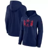 Women's Fanatics Branded Navy Washington Capitals Authentic Pro Core Collection Secondary Logo V-Neck Pullover Hoodie -Fanatics Clothing Shop 6027280