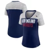 Women's Fanatics Branded Navy/Heathered Gray New England Patriots Close Quarters V-Neck T-Shirt -Fanatics Clothing Shop 6027365