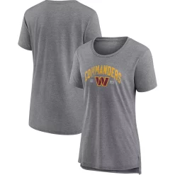Women's Fanatics Branded Heathered Gray Washington Commanders Drop Back Modern T-Shirt 6 Women's Fanatics Branded Heathered Gray Washington Commanders Drop Back Modern T-Shirt -Fanatics Clothing Shop 6027496 ALT