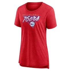 Women's Fanatics Branded Heathered Red Philadelphia 76ers True Classics Tri-Blend T-Shirt 7 Women's Fanatics Branded Heathered Red Philadelphia 76ers True Classics Tri-Blend T-Shirt -Fanatics Clothing Shop 6028118 ALT2