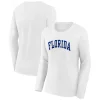 Women's Fanatics Branded White Florida Gators Logo Arch Long Sleeve T-Shirt -Fanatics Clothing Shop 6028419