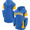 Women's Fanatics Branded Powder Blue/Gold Los Angeles Chargers Lock It Down Pullover Hoodie -Fanatics Clothing Shop 6028484