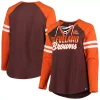 Women's Fanatics Branded Brown/Orange Cleveland Browns Plus Size True to Form Lace-Up V-Neck Raglan Long Sleeve T-Shirt 1 Women's Fanatics Branded Brown/Orange Cleveland Browns Plus Size True to Form Lace-Up V-Neck Raglan Long Sleeve T-Shirt -Fanatics Clothing Shop 6064074