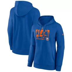 Women's Fanatics Branded Royal New York Islanders Authentic Pro Core Collection Secondary Logo V-Neck Pullover Hoodie