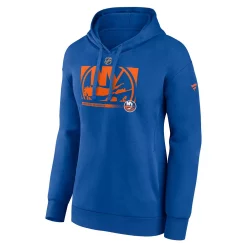 Women's Fanatics Branded Royal New York Islanders Authentic Pro Core Collection Secondary Logo V-Neck Pullover Hoodie -Fanatics Clothing Shop 6064657 ALT2