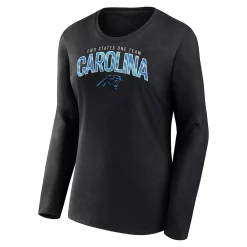 Women's Fanatics Branded Black Carolina Panthers Plus Size Measure Distance Scoop Neck Long Sleeve T-Shirt 7 Women's Fanatics Branded Black Carolina Panthers Plus Size Measure Distance Scoop Neck Long Sleeve T-Shirt -Fanatics Clothing Shop 6065638 ALT2