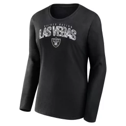 Women's Fanatics Branded Black Las Vegas Raiders Plus Size Measure Distance Scoop Neck Long Sleeve T-Shirt 7 Women's Fanatics Branded Black Las Vegas Raiders Plus Size Measure Distance Scoop Neck Long Sleeve T-Shirt -Fanatics Clothing Shop 6078253 ALT2