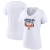 Women's Fanatics Branded White Houston Astros 2022 American League Champions Locker Room V-Neck T-Shirt -Fanatics Clothing Shop 6078899