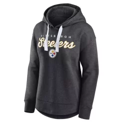 Women's Fanatics Branded Heather Charcoal Pittsburgh Steelers Set To Fly Pullover Hoodie -Fanatics Clothing Shop 6079407 ALT2