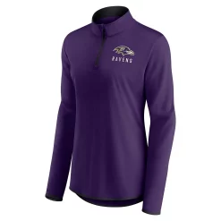 Women's Fanatics Branded Purple Baltimore Ravens Plus Size Worth the Drive Quarter-Zip Top -Fanatics Clothing Shop 6083534 ALT2
