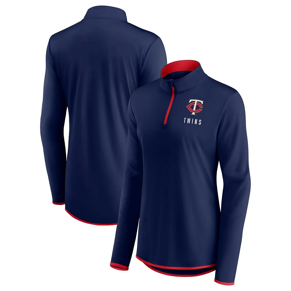 Women's Fanatics Branded Navy Minnesota Twins Worth The Drive Quarter-Zip Jacket 4 Women's Fanatics Branded Navy Minnesota Twins Worth The Drive Quarter-Zip Jacket - Image 2