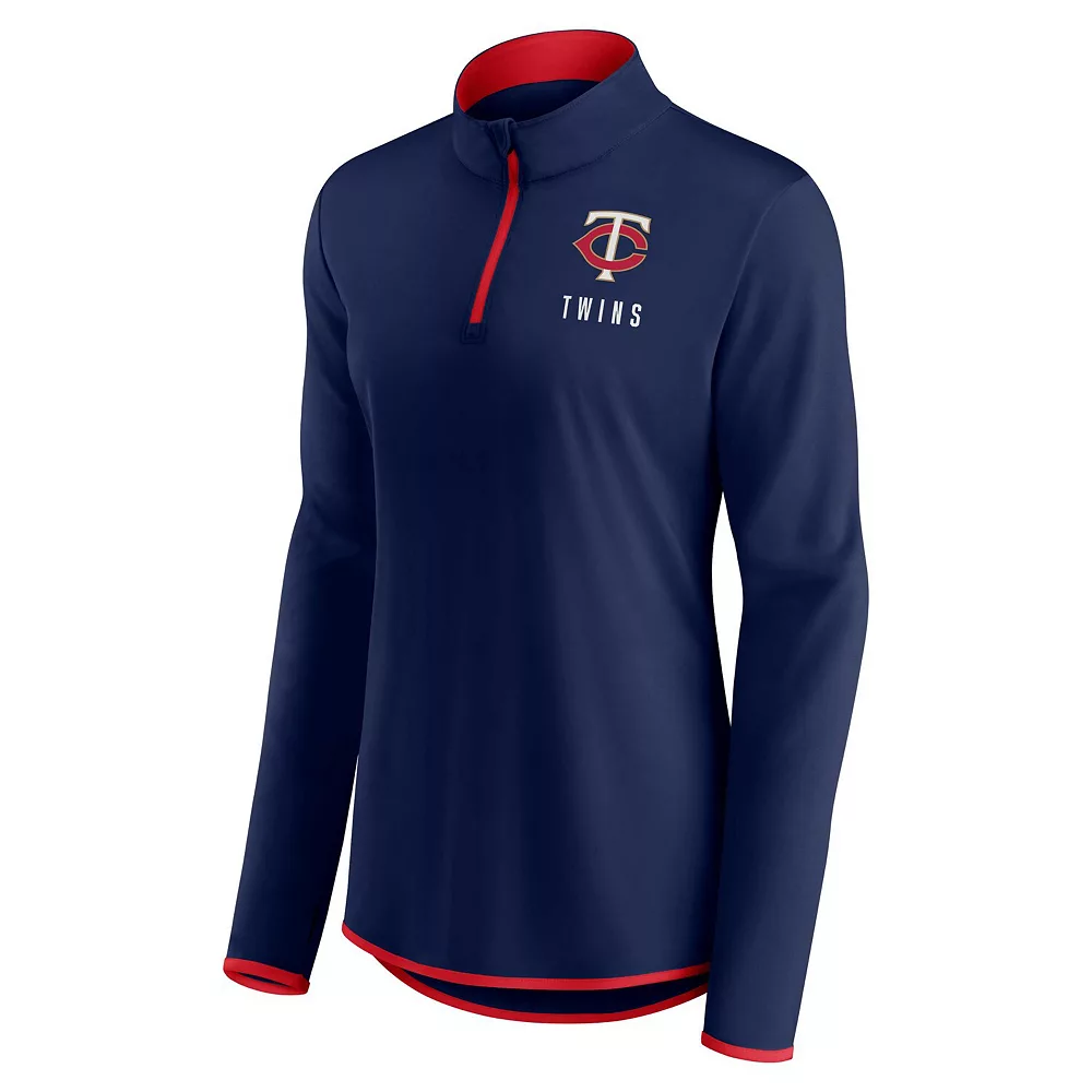 Women's Fanatics Branded Navy Minnesota Twins Worth The Drive Quarter-Zip Jacket 5 Women's Fanatics Branded Navy Minnesota Twins Worth The Drive Quarter-Zip Jacket - Image 3