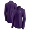 Women's Fanatics Branded Purple Baltimore Ravens Worth the Drive Quarter-Zip Top