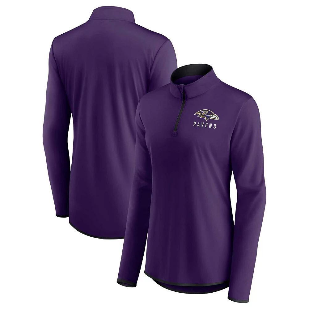 Women's Fanatics Branded Purple Baltimore Ravens Worth the Drive Quarter-Zip Top 4 Women's Fanatics Branded Purple Baltimore Ravens Worth the Drive Quarter-Zip Top - Image 2