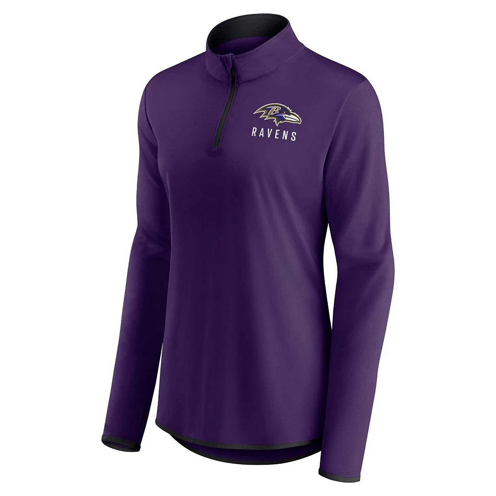 Women's Fanatics Branded Purple Baltimore Ravens Worth the Drive Quarter-Zip Top 5 Women's Fanatics Branded Purple Baltimore Ravens Worth the Drive Quarter-Zip Top - Image 3