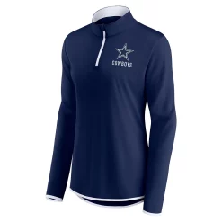Women's Fanatics Branded Navy Dallas Cowboys Worth the Drive Quarter-Zip Top -Fanatics Clothing Shop 6087218 ALT2