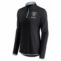 Women's Fanatics Branded Black Las Vegas Raiders Worth the Drive Quarter-Zip Top -Fanatics Clothing Shop 6088342 ALT2