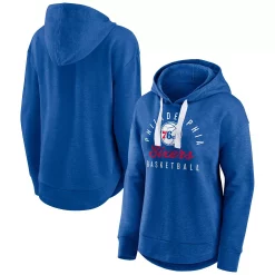 Women's Fanatics Branded Heather Royal Philadelphia 76ers Iconic Distribution Pullover Hoodie -Fanatics Clothing Shop 6090198 ALT