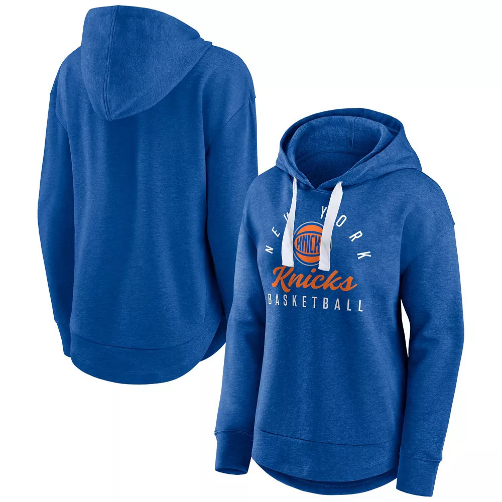 Women's Fanatics Branded Heather Blue New York Knicks Iconic Distribution Pullover Hoodie 4 Women's Fanatics Branded Heather Blue New York Knicks Iconic Distribution Pullover Hoodie - Image 2