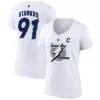 Women's Fanatics Branded Steven Stamkos White Tampa Bay Lightning Special Edition 2.0 Name & Number V-Neck T-Shirt